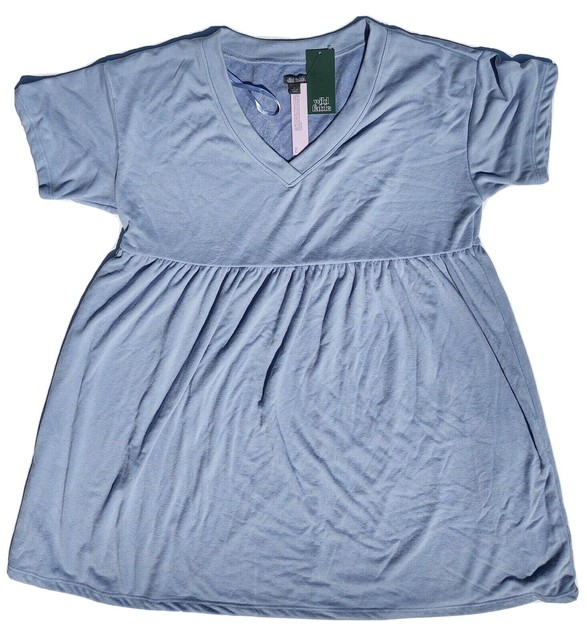 Wild Fable Juniors Washed Blue Babydoll 