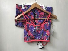 Body Rock Sport Kelly Dooley Dark Romance Yoganista Bra Booty Shorts Set L NWT