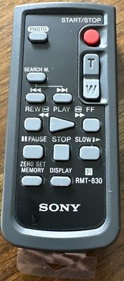 Sony RMT-830 Remote Controller Control for Sony Handycam Camcorders Cameras