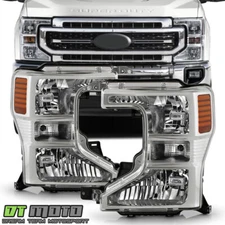 For 2020-2022 Ford F250 F350 SuperDuty Halogen Headlights Headlamps Left+Right