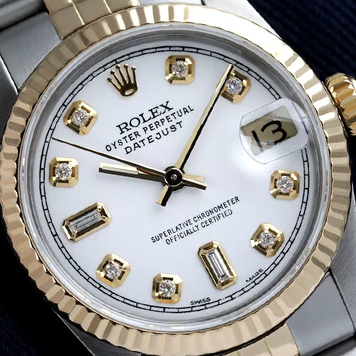 Rolex white online dial