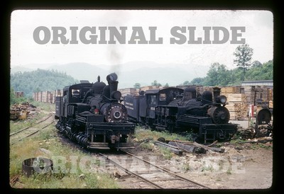 Orig 1960 Dia - Graham County Railroad Shay North Carolina Holzfäller A