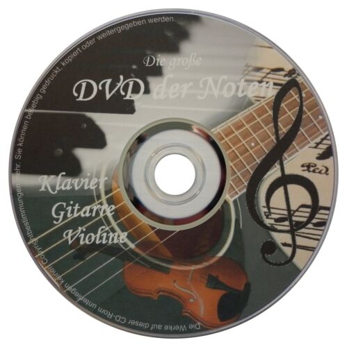 1770 ebooks NOTEN für Klavier Gitarre Violine Piano Geige DVD ebook SAMMLUNG neu - Afbeelding 1 van 2