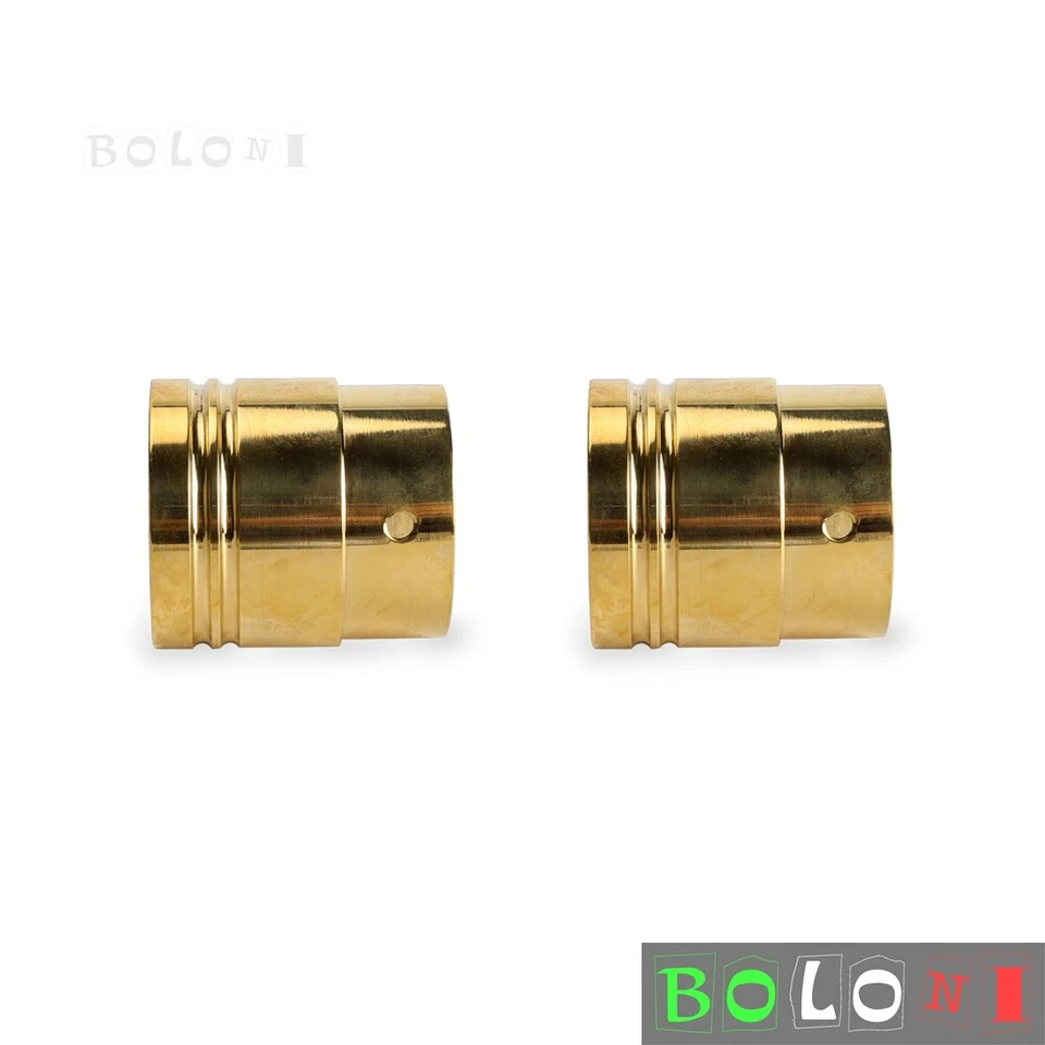 Puntas de extremo de tubo de escape doble de latón de 1-7/8" para Harley Chopper Bobber Café Racer Foto 4 de 4