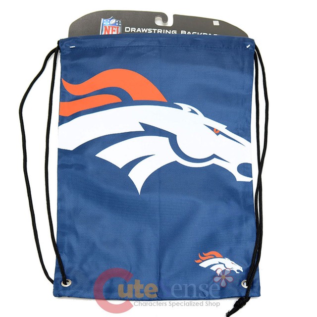 NFL Denver Broncos Team Logo Drawstring Backpack Sling Sack Bag eBay