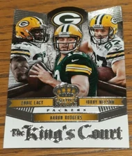 AARON RODGERS JORDY NELSON EDDIE LACY PANINI KINGS KING'S COURT KC12 PACKERS 