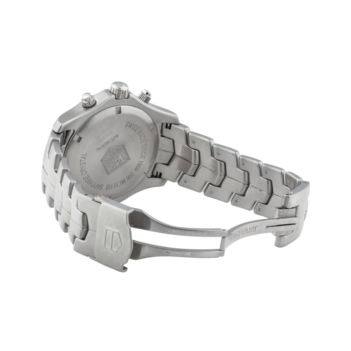 Men's TAG Heuer Link GMT WJF2115 Stainless Steel 42mm Black