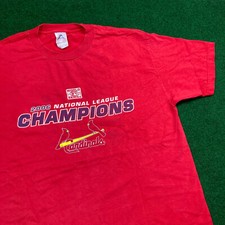 Vintage St Louis Cardinals Shirt Mens L Red 2006 National League MLB Baseball