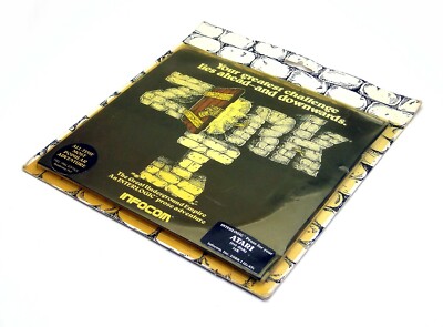 ZORK I flache Box von Infocom sealed für Atari 8 Bit 400 800 XL XE Interlogic 