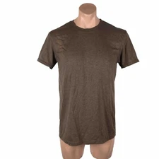 Vintage 80s Screen Stars Best brown Blank Plain Crew Heathered T-shirt M