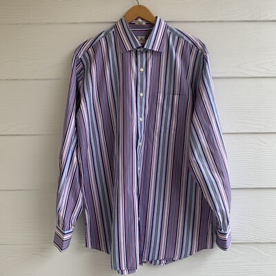 peter millar long sleeve dress shirts Peter Millar Lee Performance Poplin Long Sleeve Button Down Sport Golf Dress Shirt
