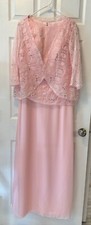 H.S.D. Mother of The Bride Dress Chiffon Evening Formal Dress Size 12 Pink New