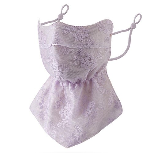 Floral Sunscreen Mask Sunscreen Mask Long Full Face Neck Protection Neck D D9L9 - Picture 9 of 14