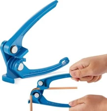 For 1/8 3/16 1/4" Copper Tubing Bending 0-120 Degree Pipe Tube Bender Blue Steel