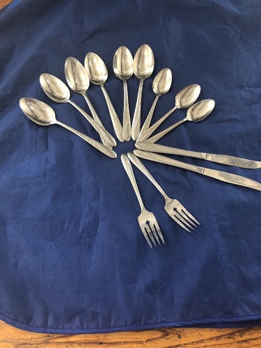 Oneida Stainless Flatware "OHS-57" Swirl Pattern Mixed Lot - Bild 6 von 7