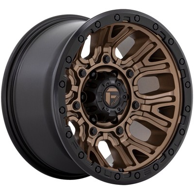 4-New 17'' Fuel D826 Traction Wheels 17x9 5x5/5x127 1 Bronze Black Ring Rims 71.5