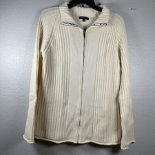 Burberry Zip Up Sweater SZ L