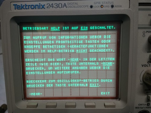 Tektronix 2430A Zweikanal Digital-Oszilloskop 150MHz + Option 05 - Bild 5 von 8