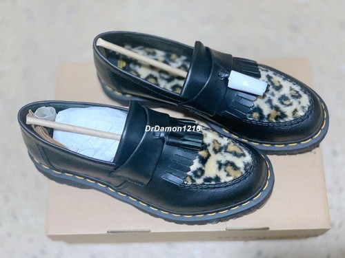 doc martens leopard loafers