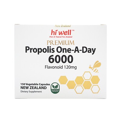 Hi Well New Zealand Propolis One a Day 6000 150 Capsules
