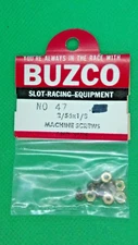 Slot Car Hardware 1/24 BUZCO #47 Machine Screws & Nuts 2/56 x 1/8" - Vintage