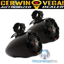 CERWIN VEGA STROKER SPMT8SB 8" MARINE BOAT TOWER SPEAKERS TITANIUM TWEETERS NEW