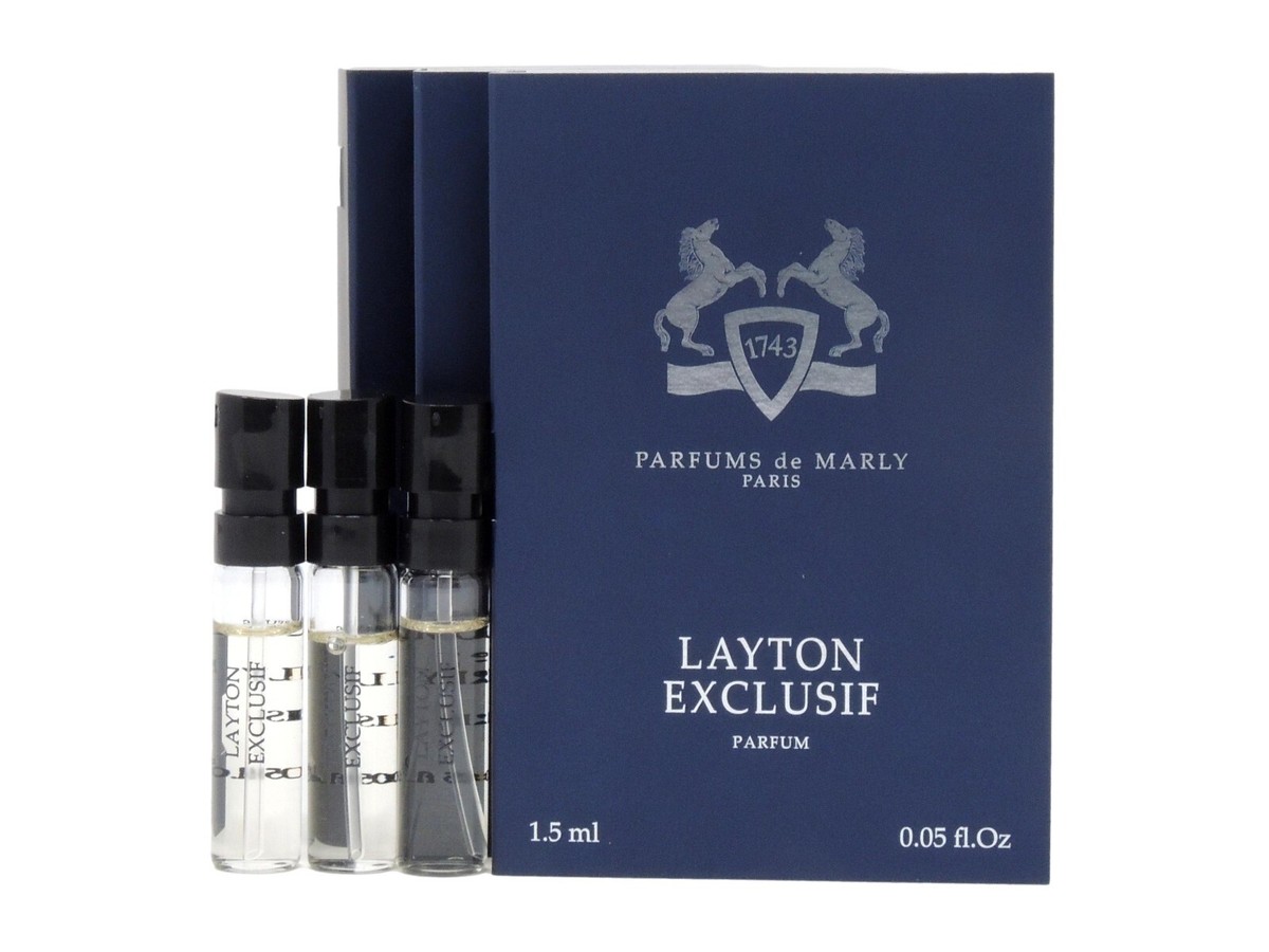PDM PARFUMS DE MARLY LAYTON EXCLUSIF 1.5ml .05fl oz x 3 COLOGNE