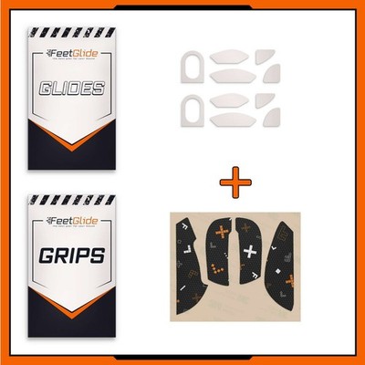 FeetGlide PTFE Mouse Skates & Grip Tape Bundle for Xtrfy M4 / Xtrfy M4 Wireless