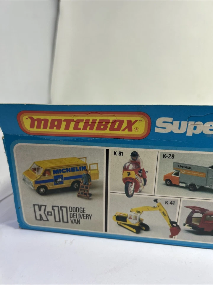 VHTF Matchbox Super Kings K-11 Michelin Tires Dodge Delivery Van NIB UNPUNCHED - Image 4 of 4
