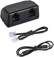 Analog Telephone Adapter for Split the Line to Telephone and Voice Recorder, wit