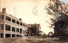 Milford Nebraska Soldiers Sailors Home Seward County 1917 RPPC Postcard    32732