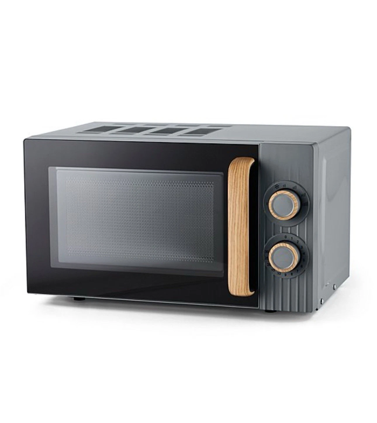 Black Manual Microwave 17L 700W 6 Power Setting fast Delivering