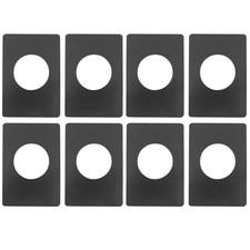 8Pack Door Knob/Deadbolt Reinforcement Plate Matte Black, Door Lock Fixing Co...