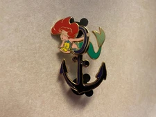 2004 Disney Cruise Line Villainous Voyage Ariel & Flounder w/anchor pin LE 500