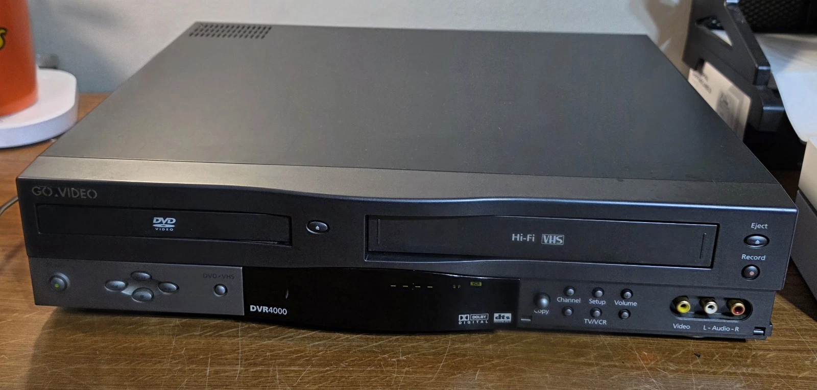 Go Video DVR4000 DVD VCR Combo Player Recorder VHS Works No Remote DVD Doesn't