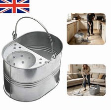 13L Large Metal Mop Bucket with Handle for Home Office General Cleaning