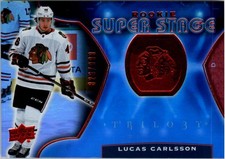 2020-21 Upper Deck Trilogy Rookie Super Stage Red #RSS6 Lucas Carlsson /999 HKY