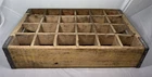 Vintage Coca-Cola Coke Yellow Wood Wooden 24 Pack Bottle Crate Carrier Divided
