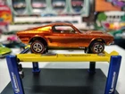 Redline Hot Wheels Custom Mustang Orange RARE Louver Window.