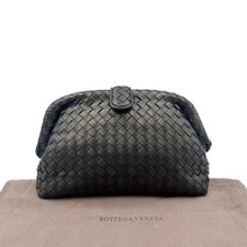 Bottega Veneta The Lauren 1980 Dark Brown Intrecciato Leather Clutch US Ship