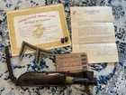 ORIGINAL WWII USMC UNIQUE FIGHTING KNIFE ID’D 6TH DIVISION 2X WOUNDED ON OKINAWA