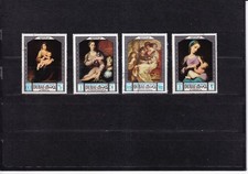 SA33k Dubai 1969 Arab Mothers Day: Paintings used stamps