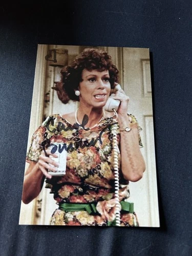 Actress CAROL BURNETT Signed 4x6 MAMA'S FAMILY Photo AUTOGRAPH
