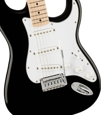 Squier by Fender Affinity Series Stratocaster, Maple Fingerboard, White Pickguar