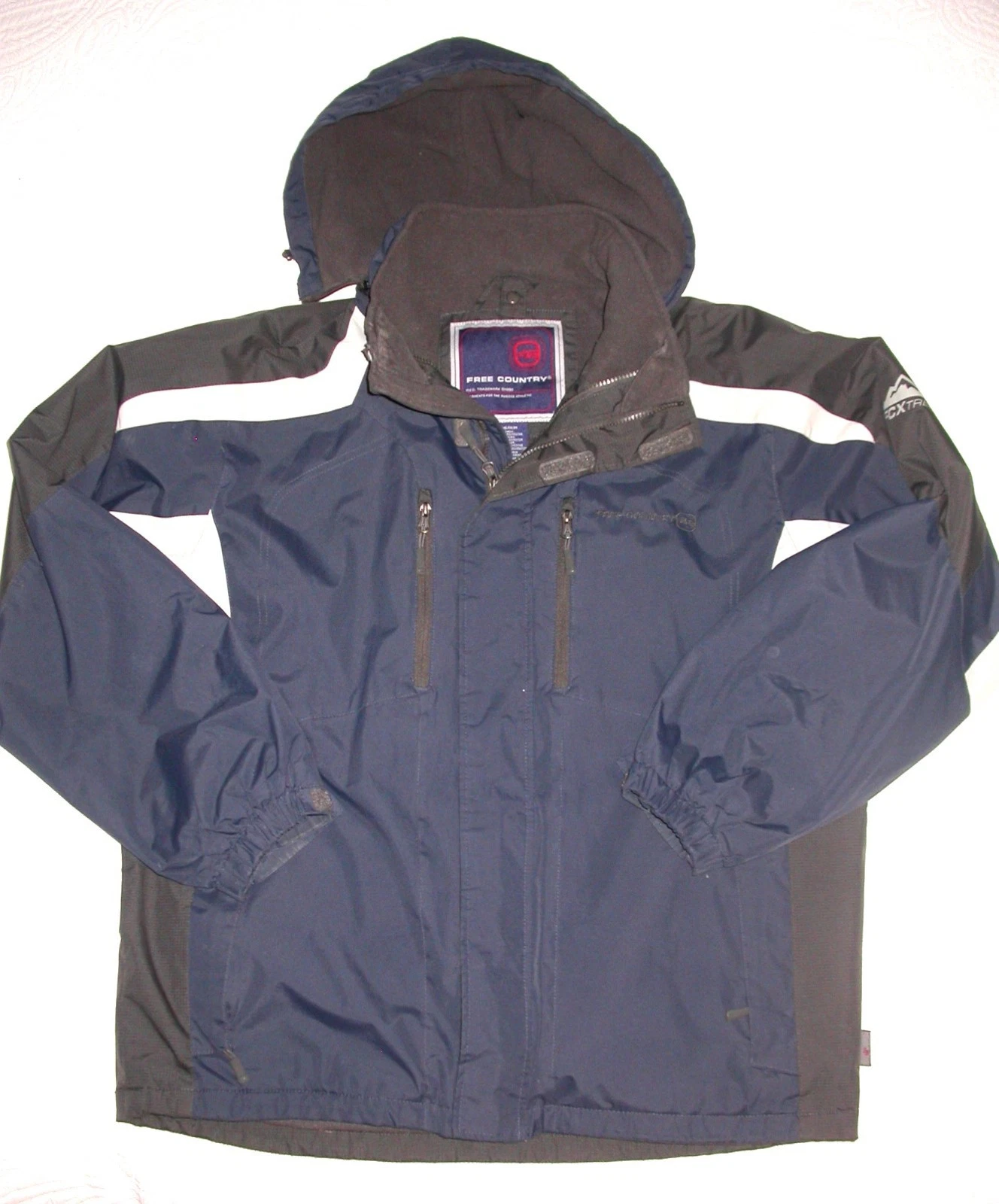 Free Country FCXtreme Hooded Ski Parka Mens M Fleece Lined Winter Snow Sport