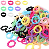 Hanyousheng 200 StüCk Haargummis, 9 Farben Haargummi Damen, Zopfgummi, Haarband,