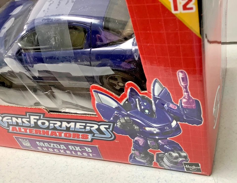 Alternador transformador Shockblast Mazda RX-8 coche Decepticon Hasbro #12 nuevo en caja Foto 4 de 4