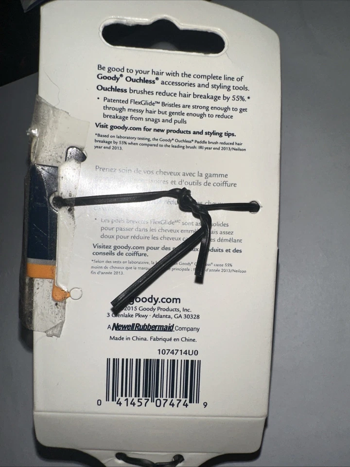 NEW Goody Ouchless Styling Brush Comfort Tip Bristles 2015 07474 - Image 2 of 4