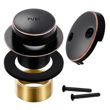 TipToe Tub Trim Set TwoHole Overflow Faceplate Replace Bath Drain Kit Bronze