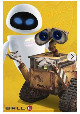 Poster WALL-E - & eve 24x36 PIXAR DISNEY Animation Andrew Stanton From England